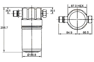 Osuszacz Klimatyzacji Hella 4b0820193 4b0820192 8a