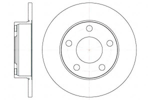 Tarcze Hamulcowe 2szt 245x10 P 5-otw Audi 100 200