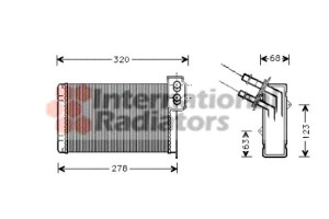 Nagrzewnica (234x158x42) Renault 19 I 19 I Chamade