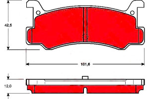 Klocki Hamulcowe Mazda Tył 323 Trw
