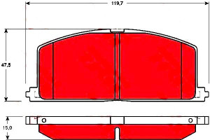 Klocki Hamulcowe Toyota Przód Corolla Trw