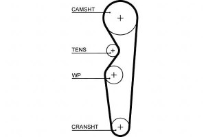 Pasek Rozrządu Ford Sierra 1.8 05.88-02.93 Gates