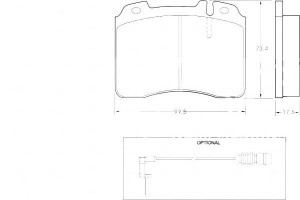 Klocki Hamulcowe Mercedes W124 E-klasa 93-95 E320-