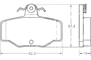 Klocki Hamulcowe Nissan Primera 90-02 Tył A.b.s.