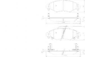 Klocki Hamulcowe Toyota Yaris 01- A.b.s.