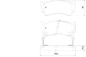 Klocki Hamulcowe Nissan Almera 95-00 A.b.s.