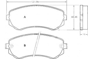 Klocki Hamulcowe Nissan Almera 97-99 A.b.s.