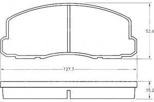 Klocki Hamulcowe Mitsubishi Galant 85-90 A.b.s.