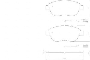 Klocki Hamulcowe Fiat Stilo 01-08 1.8-1.9jtd Z Czu