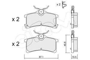 Klocki Hamulcowe Toyota Avensis 01-03 Tył Cifam