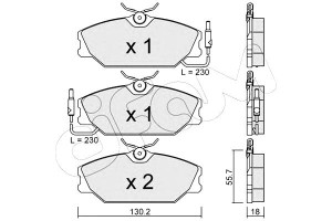 Klocki Hamulcowe Renault 25 84-92 Z Czuj. Cifam