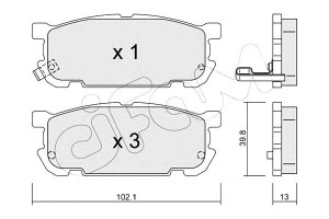 Klocki Hamulcowe Mazda Mx5 02-03 Tył Cifam