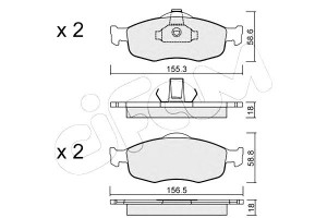 Klocki Hamulcowe Ford Mondeo 93-00 Cifam
