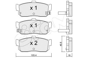 Klocki Hamulcowe Nissan Almera 95-99 Tył Cifam
