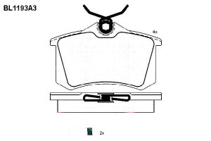 Klocki Hamulcowe Audi A4 A6 Renault Megane Seat Ib