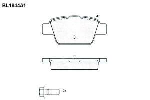 Klocki Hamulcowe Alfa Romeo Mito Fiat Bravo Multip