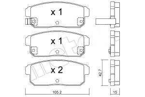 Klocki Hamulcowe Mazda Rx8 03- Tył Metelli