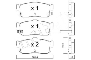 Klocki Hamulcowe Nissan Almera 95-99 Tył Metelli