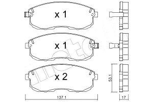 Klocki Hamulcowe Nissan Maxima 88-95 Czuj Metelli