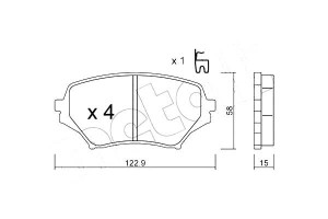 Klocki Hamulcowe Mazda Mx-5 05- Metelli