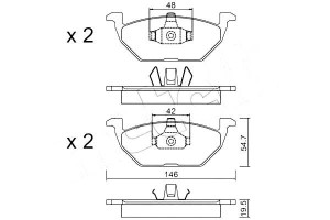 Klocki Hamulcowe Metelli Jzw698151a 6q0698151 1j06