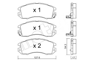Klocki Hamulcowe Subaru Impreza 93-96 Czuj Metelli