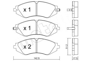 Klocki Hamulcowe Chevrolet Lacetti 05- Metelli