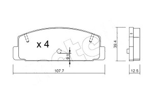 Klocki Hamulcowe Mazda 6 Metelli