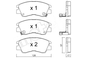 Klocki Hamulcowe Mitsubishi L300 86-99 Czuj Metell