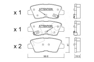 Klocki Hamulcowe Hyundai I30 Ceed Rio Metelli