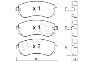 Klocki Hamulcowe Nissan Almera 97-99 Metelli