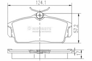Klocki Hamulcowe Nissan Almera Ii (n16) 1.5 Nippar