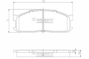 Klocki Hamulcowe Mazda 323 Iii (bf) 1.1 Nipparts N