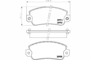 Klocki Hamulcowe Fiat 131 900 T/e 900 T/e Pulmino
