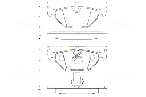 Klocki Hamulcowe Bmw 520-525 528i-540i (e39) 95* K