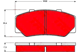 Klocki Hamulcowe Volvo 740 760 780 2.0-2.9 08.81-1