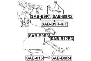 Tuleja Wahacza Subaru Tył Forester Impreza Legacy