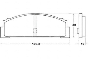 Klocki Hamulcowe Fiat 125. Polonez Tył A.b.s.