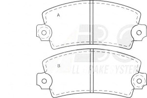 Klocki Hamulcowe Citroen Visa 78-87 A.b.s.