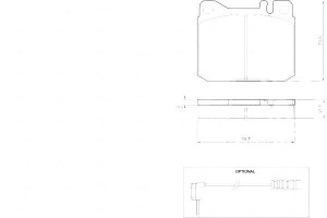 Klocki Hamulcowe Mercedes W123 79-85 A.b.s.
