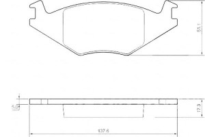 Klocki Hamulcowe Vw Golf Ii 83-92 1.0-1.6d A.b.s.