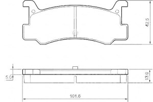 Klocki Hamulcowe Mazda 323 85-91 Tył A.b.s.