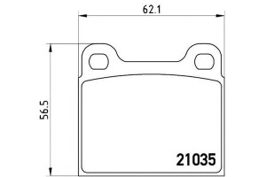 Klocki Hamulcowe Mercedes W123.w126 Tył Brembo