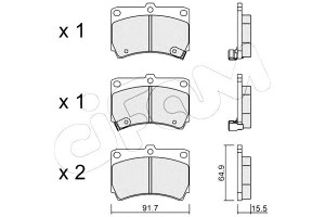 Klocki Hamulcowe Mazda 323 89-98 Cifam