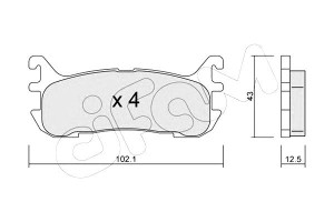 Klocki Hamulcowe Mazda Mx5 94-05 Tył Cifam