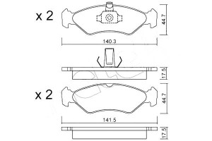 Klocki Hamulcowe Ford Fiesta Ka 89- Metelli