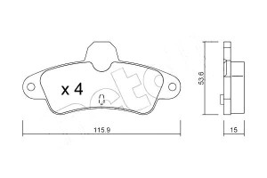 Klocki Hamulcowe Ford Mondeo 93-00 Tył Metelli
