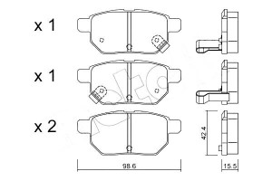 Klocki Hamulcowe Toyota Auris 07- Tył Metelli