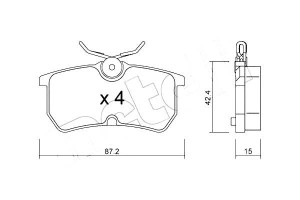 Klocki Hamulcowe Ford Focus 98-04 Tył Metelli