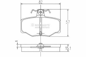 Klocki Hamulcowe Nissan Almera Ii (n16) 1.5 Nippar